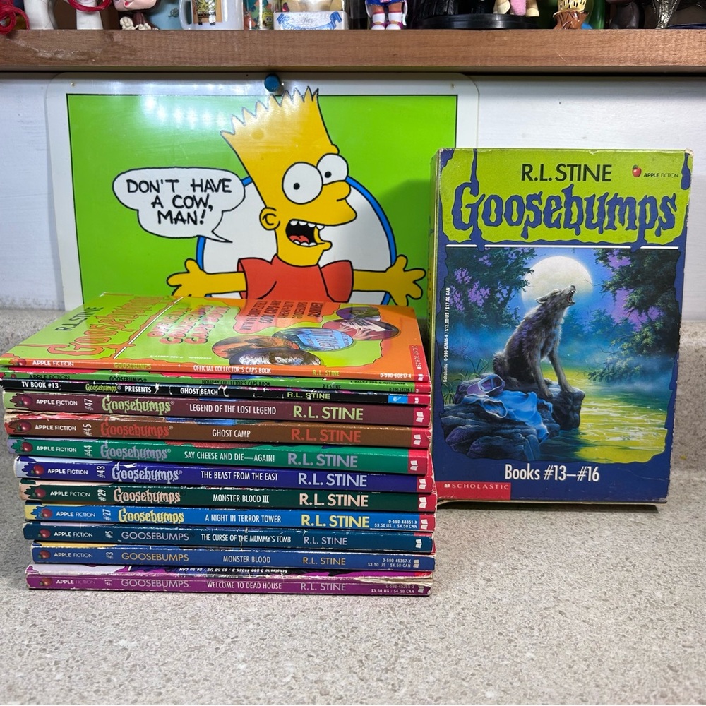 Vintage Goosebumps R.L. Stine Book Lot of 16 - Fair Used Condition